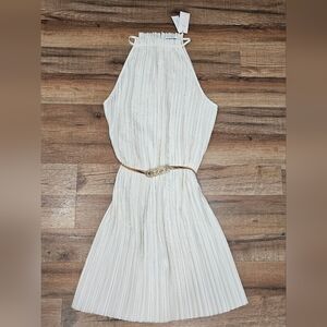 Banana Republic Pleated Dress Medium